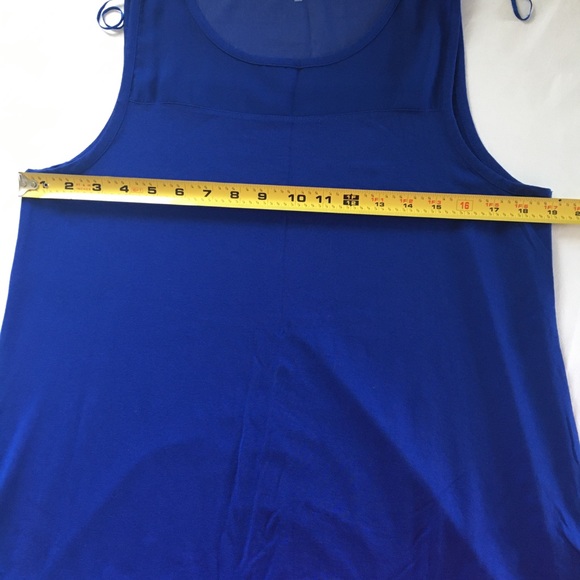 Vince Camuto Sleeveless Blouse Blue/ Med - Picture 9 of 11
